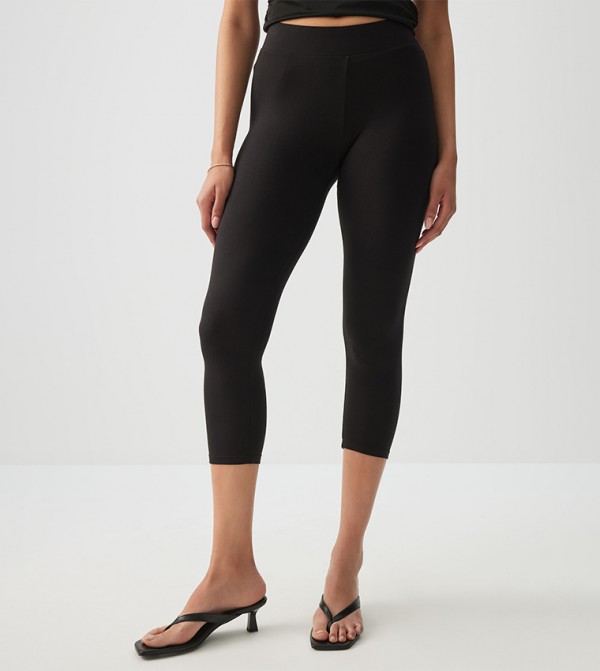 Solid Crop Leggings