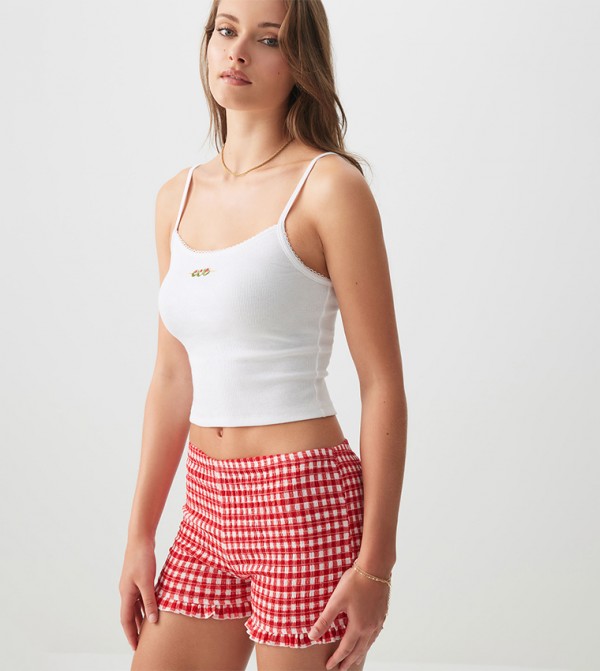 Printed Crop Cami Top