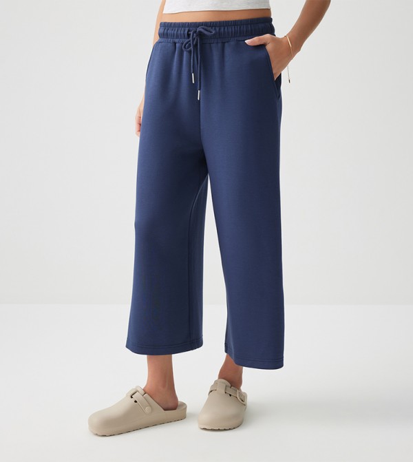 Drawstring Waist Crop Pants