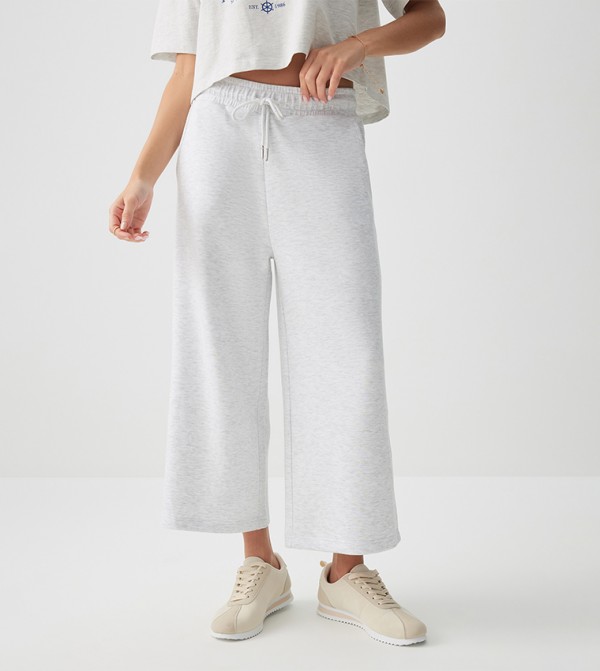 Drawstring Waist Crop Pants