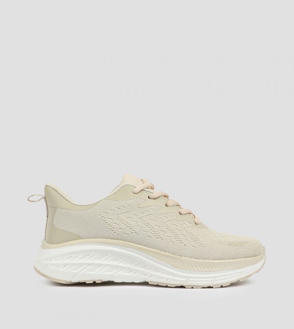 Knitted Lace-Up Shoes