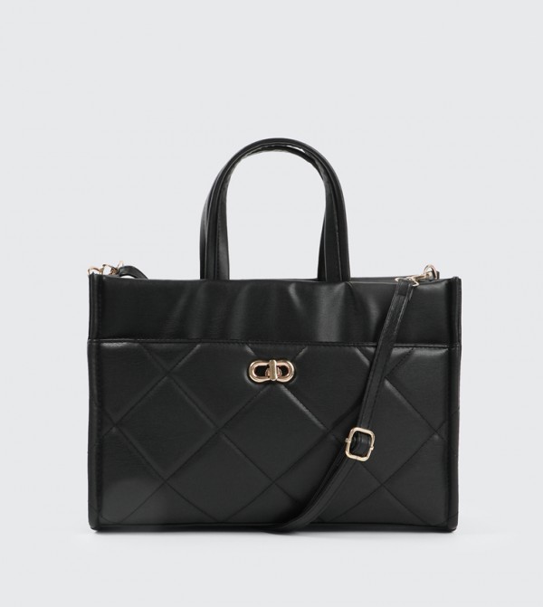 Quilted Faux Leather Tote Bag