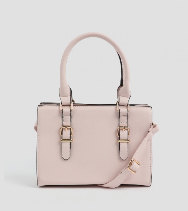 Textured Faux Leather Tote Bag
