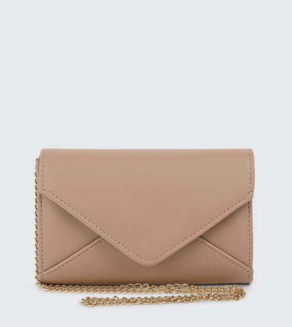 Textured Envelope Clutch Bag