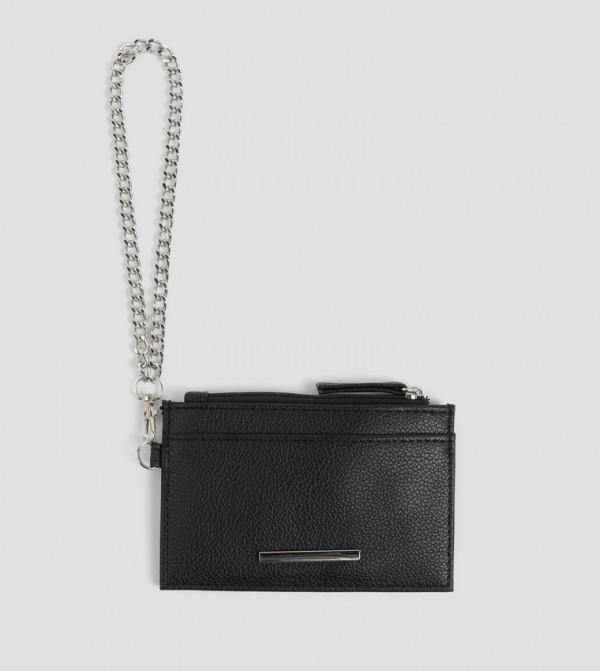 Textured Faux Leather Cardholder