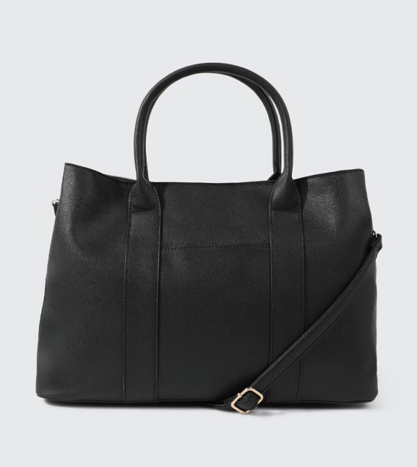 Textured Satchel Bag