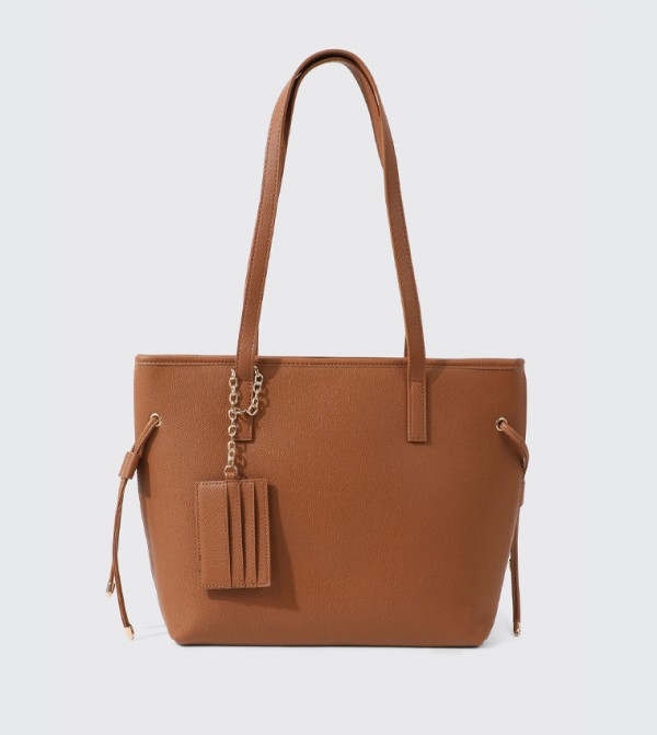 حقيبة كتف وحافظة بطاقات