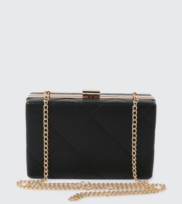 Quilted Box Clutch Bag