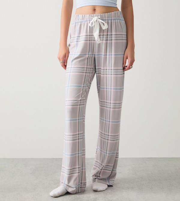 Plaid Super Soft Flared Pajama Bottom