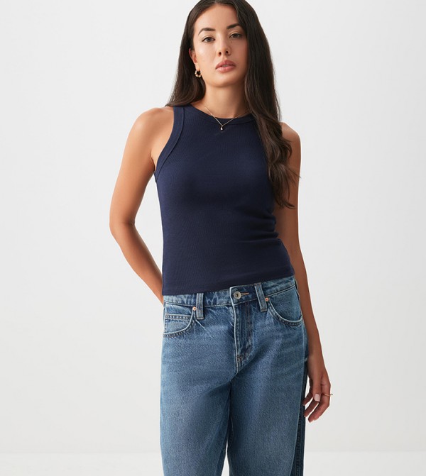 Ribbed Sleeveless Top