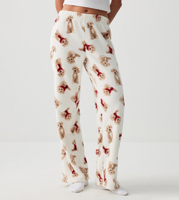 SUNDAYSOFT Printed Flared Pyjama Pants