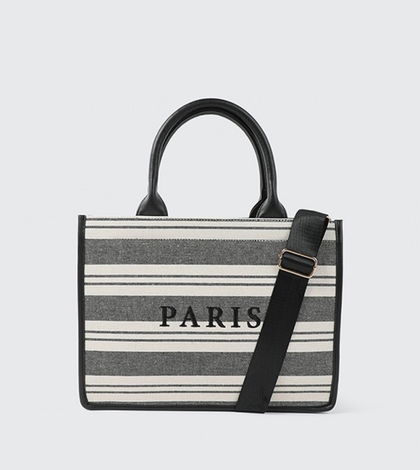 Striped Tote Bag