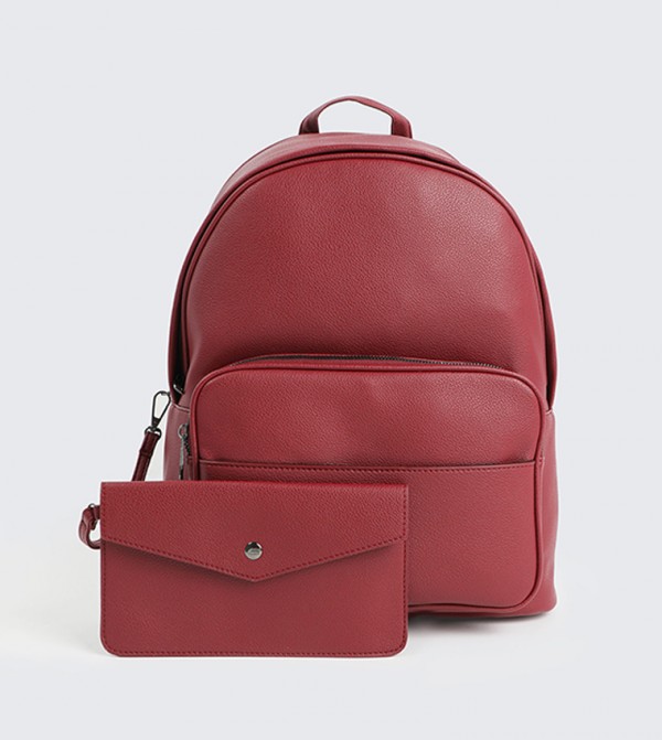 Faux Leather Backpack