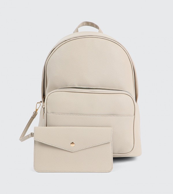 Faux Leather Backpack