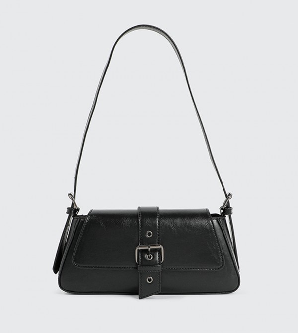 Buckle Detail Shoulder Bag