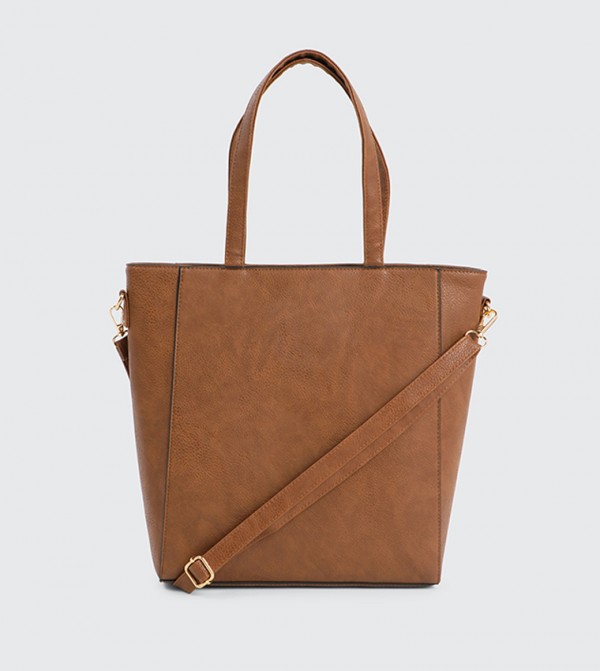 Faux Leather Tote Bag