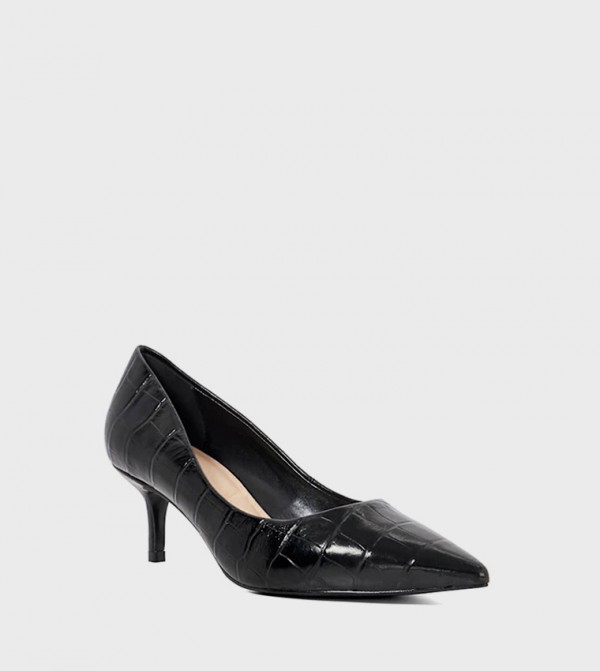 ARIANNA Textured Pointed Toe Pumps