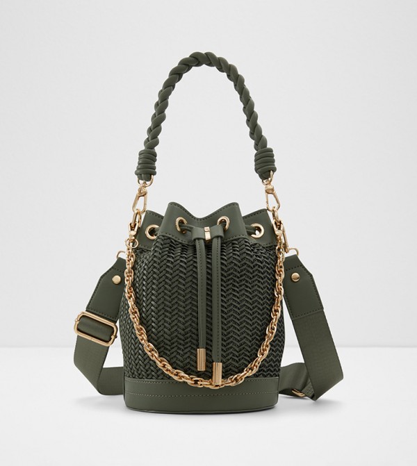 AUEN Chain Handle Bucket Bag
