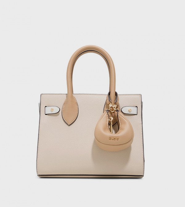 AURALIE Textured Satchel Bag