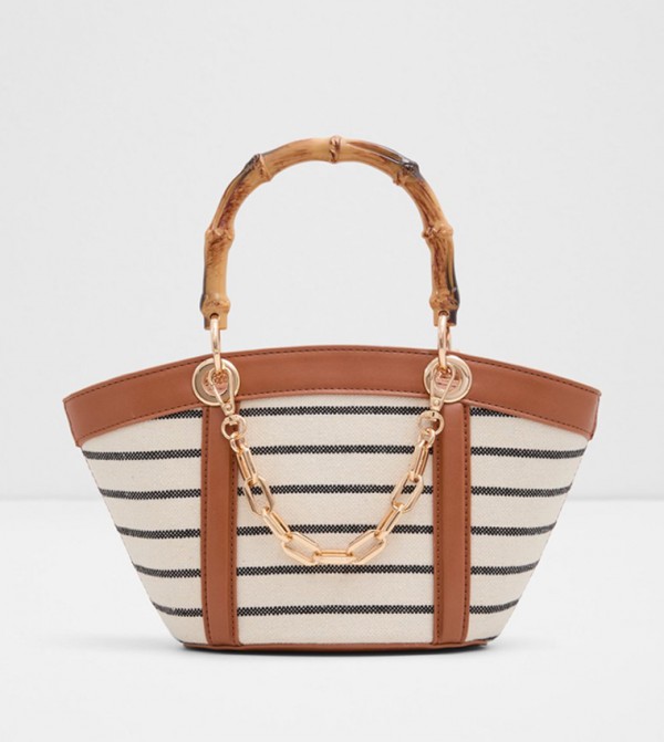 AVENUE Striped Tote Bag