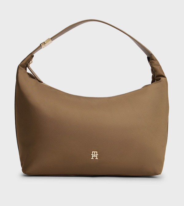 Logo Detail Nylon Handheld Bag