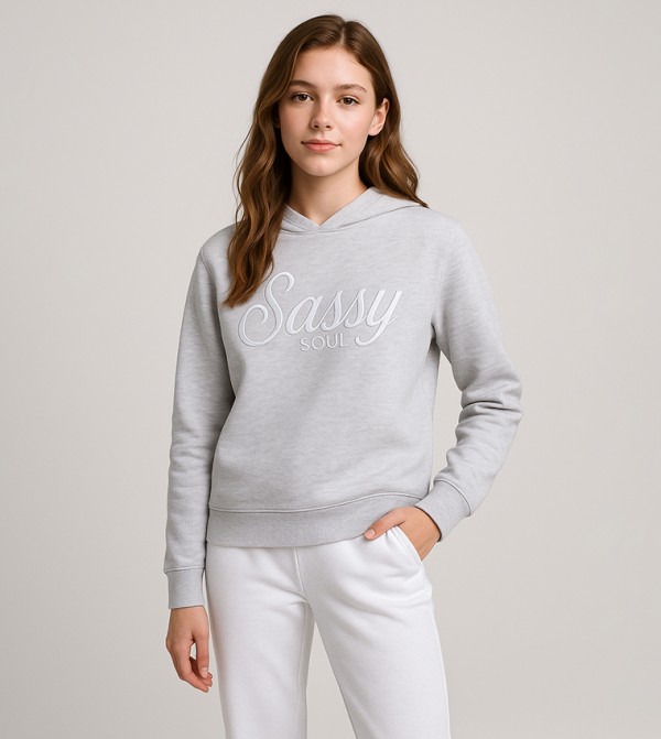 Printed Cotton Fleece Hoodie