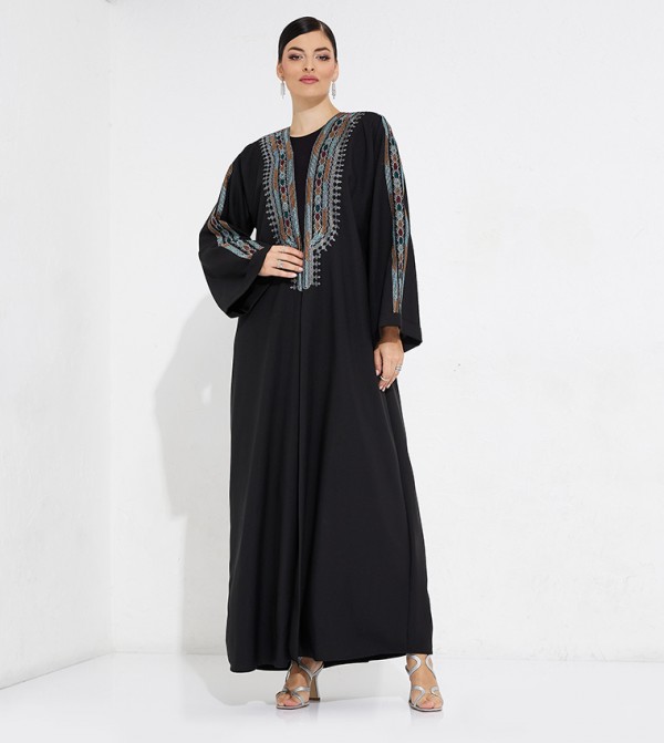 Embroidered Long Sleeves Abaya