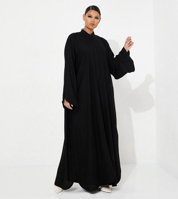High Neck Long Sleeves Abaya