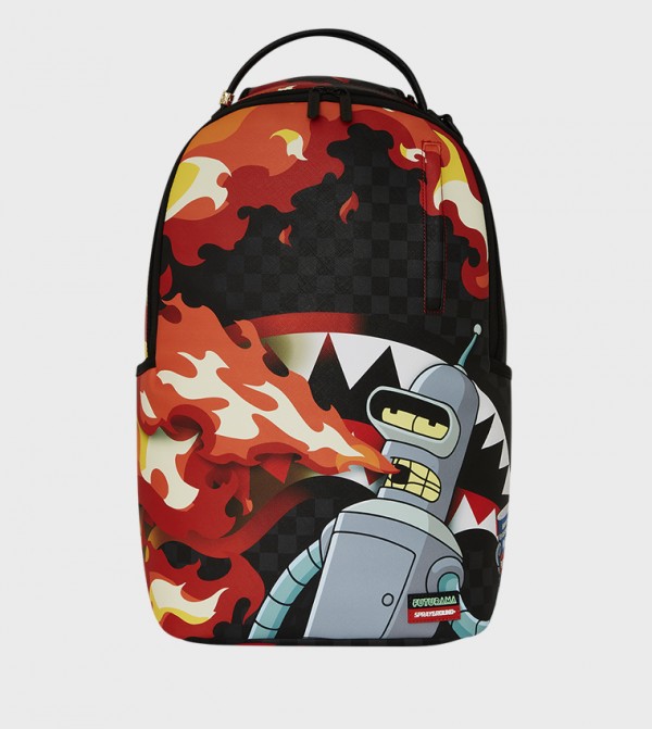 Futurama Bender Fire Drama DLXSV Backpack