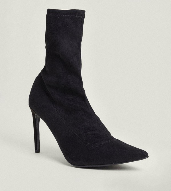 Oasis kitten heel sock boot top