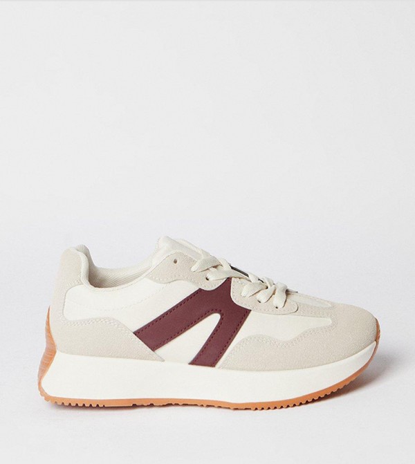 Boston Faux Suede Lace Up Sneakers
