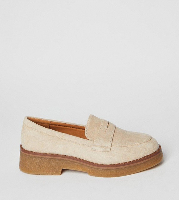 Buttercup Faux Suede Penny Loafers