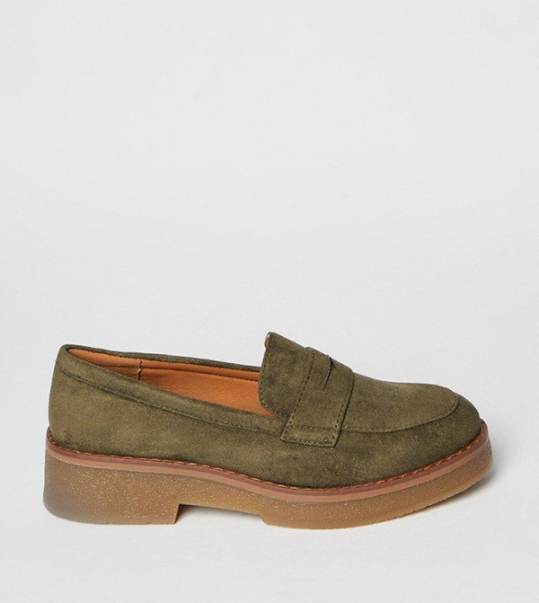 Buttercup Faux Suede Penny Loafers