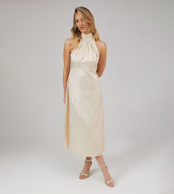 Shimmer Halterneck Bridesmaids Dress