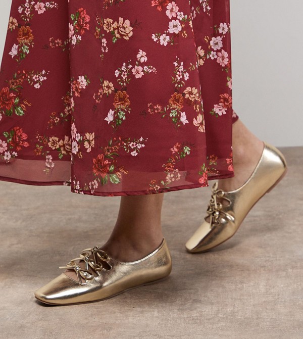 Darielle Faux Leather Multi Bow Mary Jane Shoes