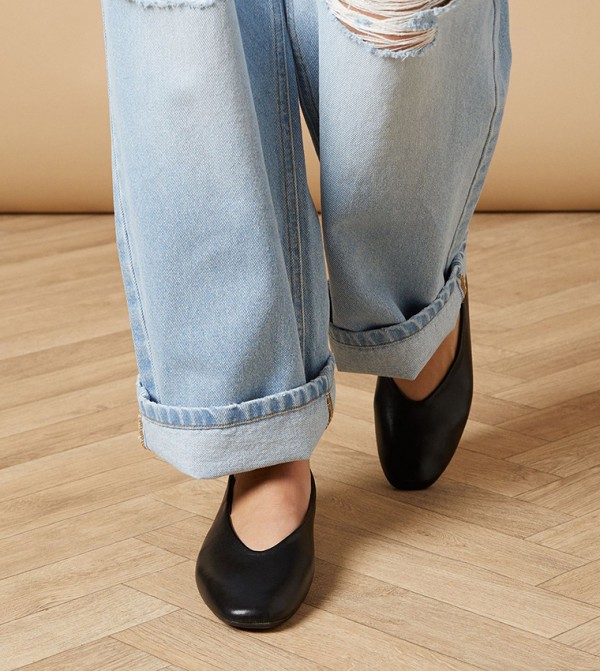 Seraphina Faux Leather Ballerinas