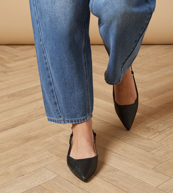 Isabeau Woven Slingback Low Block Heel Pumps