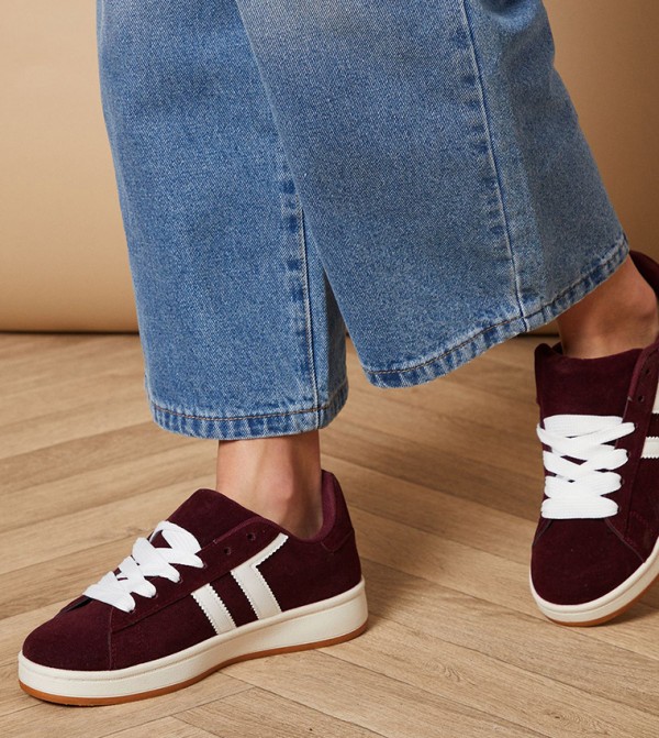 Leocadia Faux Suede Lace-Up Sneakers