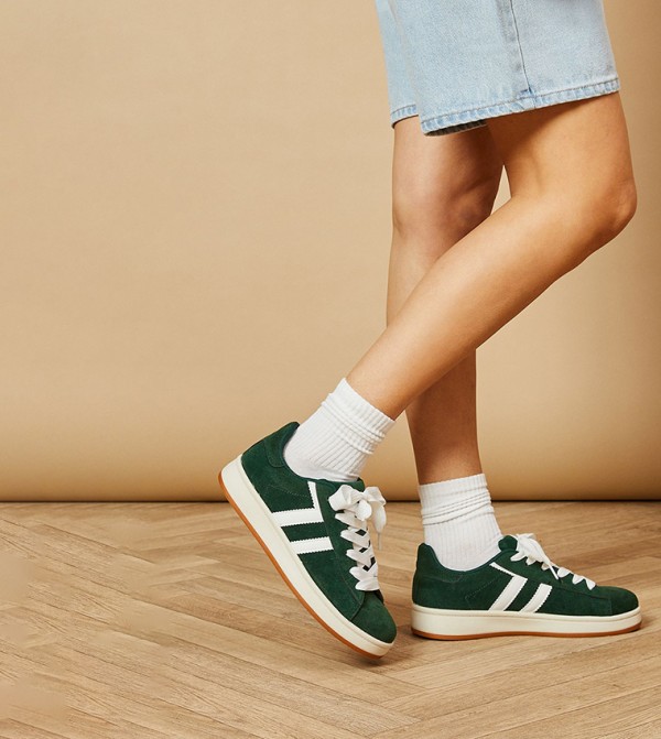Leocadia Faux Suede Lace-Up Sneakers