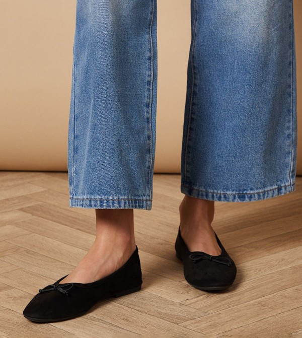 Mariselle Faux Suede Soft Ballerinas