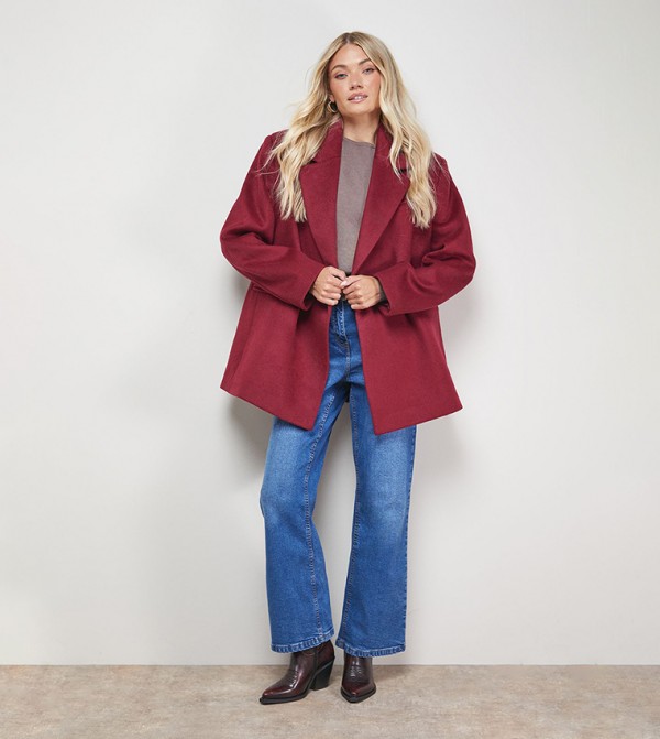Solid Long Sleeves Blazer Coat