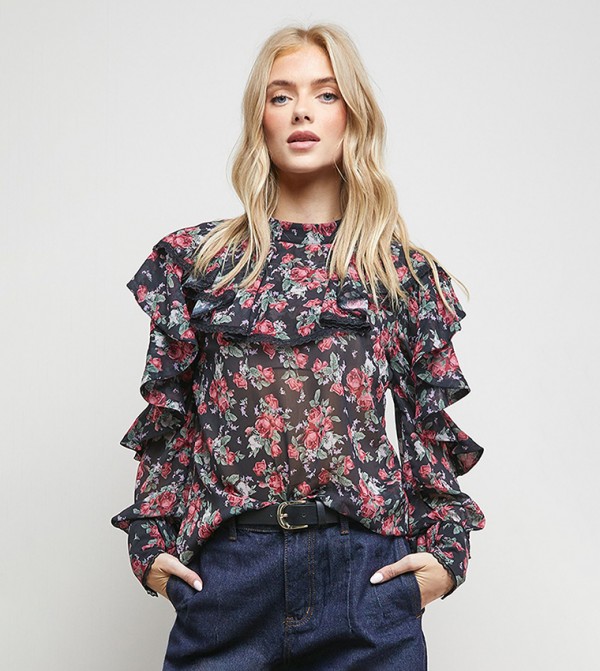 توب بطبعة كم طويل