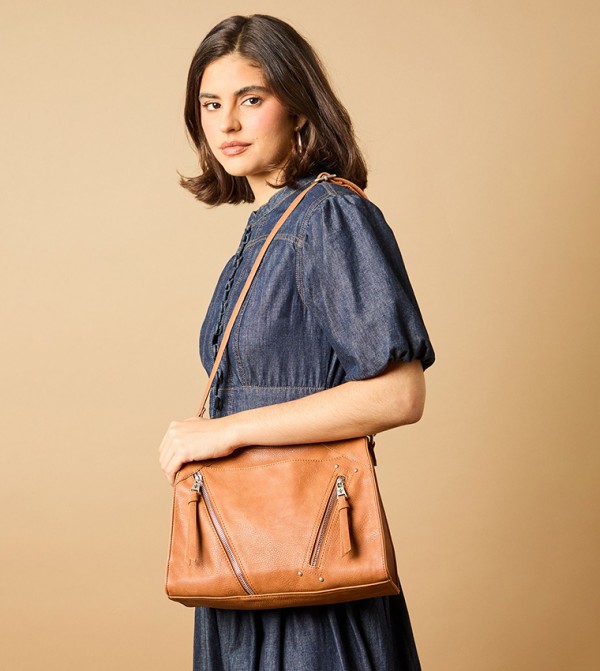 Joanna Faux Leather Shoulder Bag