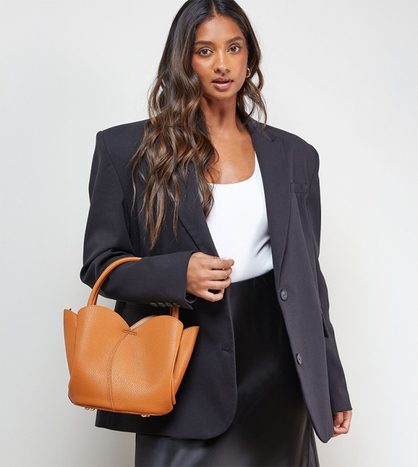 Jade Faux Leather Shoulder Bag