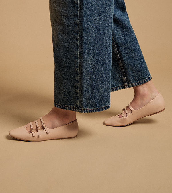 Madalena Faux Leather Mary Jane Shoes