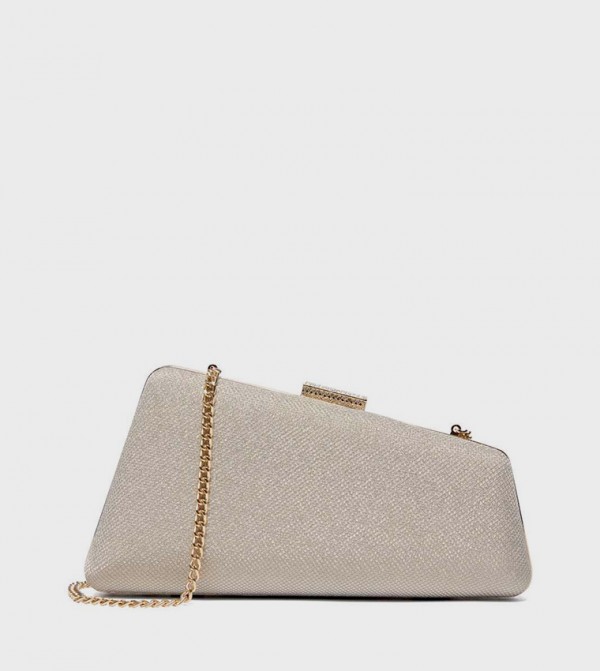 BALANCING Textured Clutch Bag