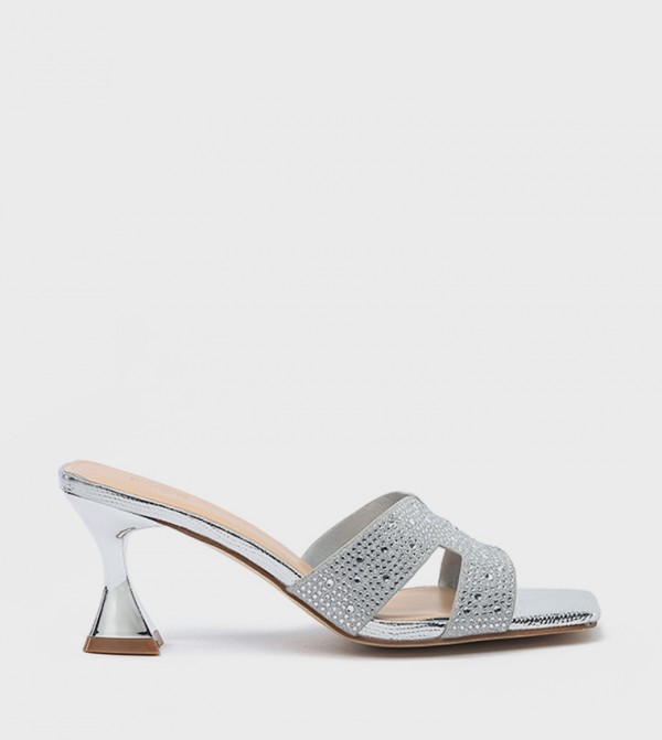 Embellished Heeled Sandals