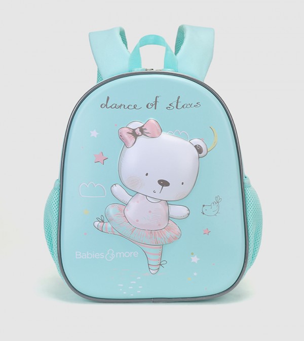 Printed Zip-Closure Backpack