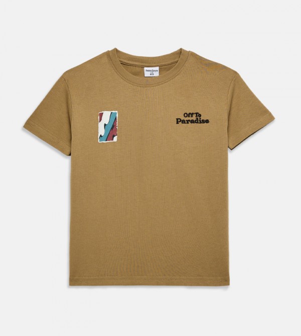 Back Printed Short Sleeves T-Shirt