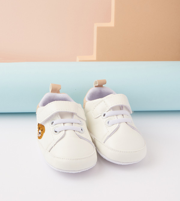 Textured Soft Sole Velcro Flat Shoes